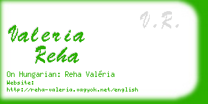 valeria reha business card