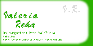 valeria reha business card